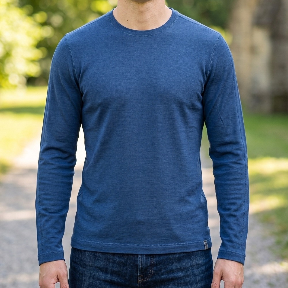 The North Face Mens Navy Blue Long Sleeve Crew Neck Base Layer Top S